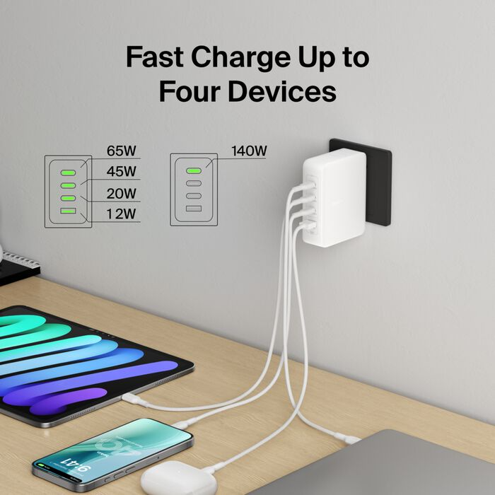 Belkin BoostCharge Pro Universal White AC Fast charging Indoor Belkin BoostCharge Pro Universal White AC Fast charging Indoor